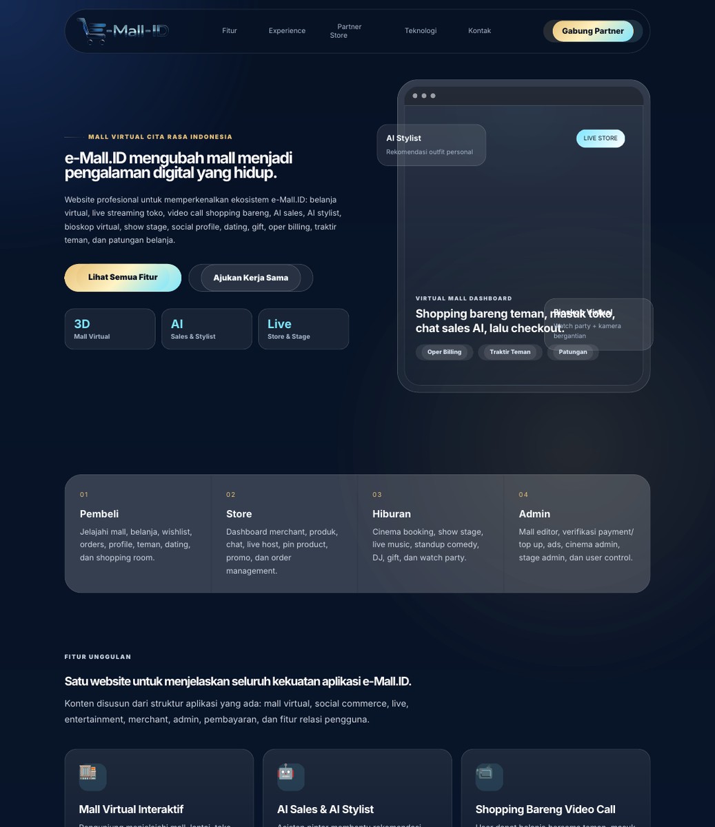 Preview website e-Mall.ID